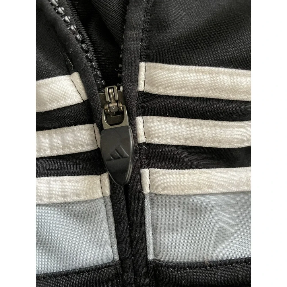 Vintage Adidas‎ Jacket Mens M Black Gray Small Logo on Back